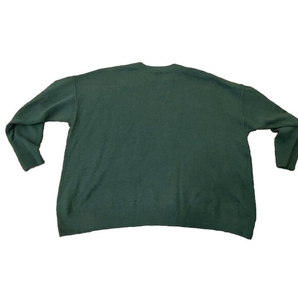 Cece Sweater Pullover Women’s Size Large Dark Green ‘Joy’ Script Cozy Soft - Picture 8 of 8